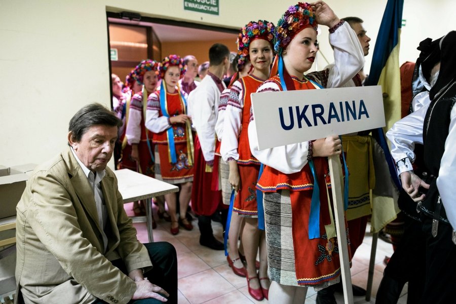 Spotkanie folklorystyczne w Lublinie. Tamtejszy ratusz wyprodukował serial poradnikowy adresowany do ukraińskich mieszkańców miasta.