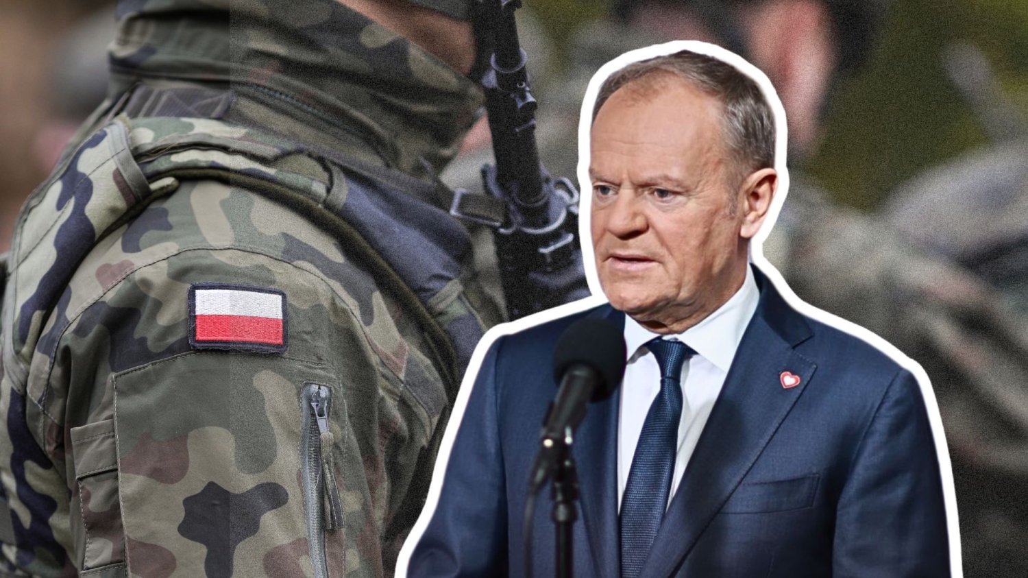 Premier Donald Tusk, polski żołnierz.