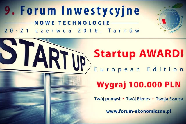 Do zgarnięcia w konkursie Startup Award! jest 100 tysięcy złotych.