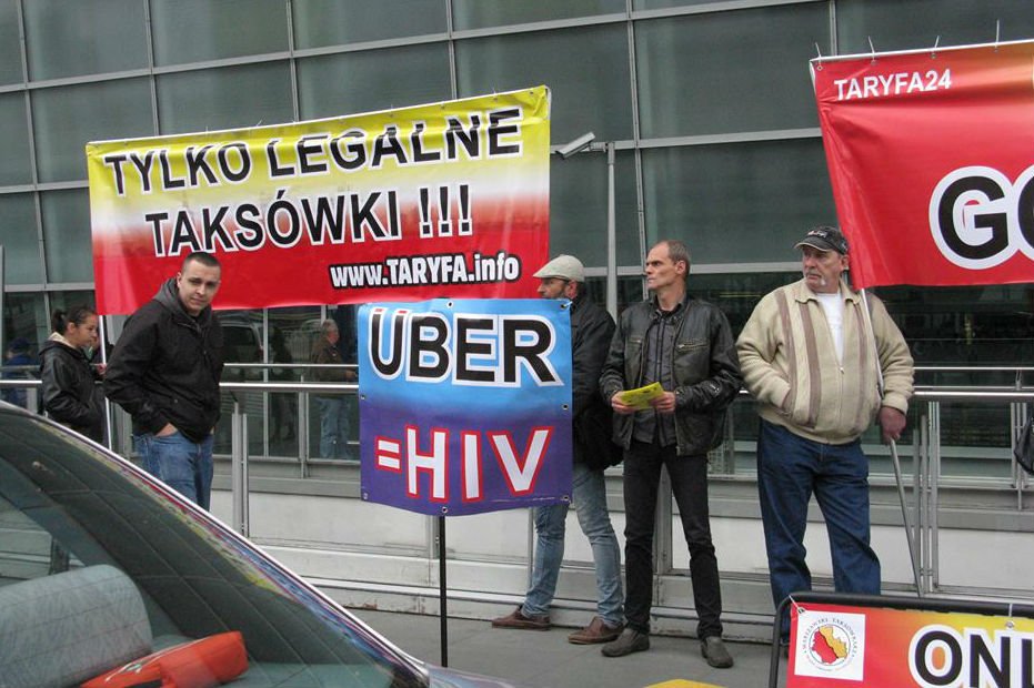 Protesty przeciw Uberowi w 2014 roku