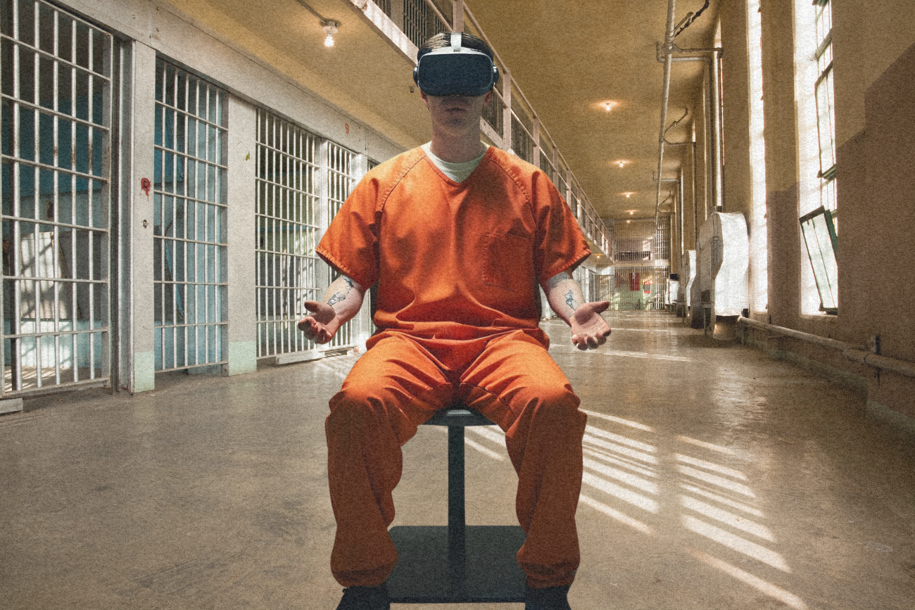 Więźniowie w goglach VR doświadczają przemocy z perspektywy ofiary. Wielu z płaczem przerywa sesję