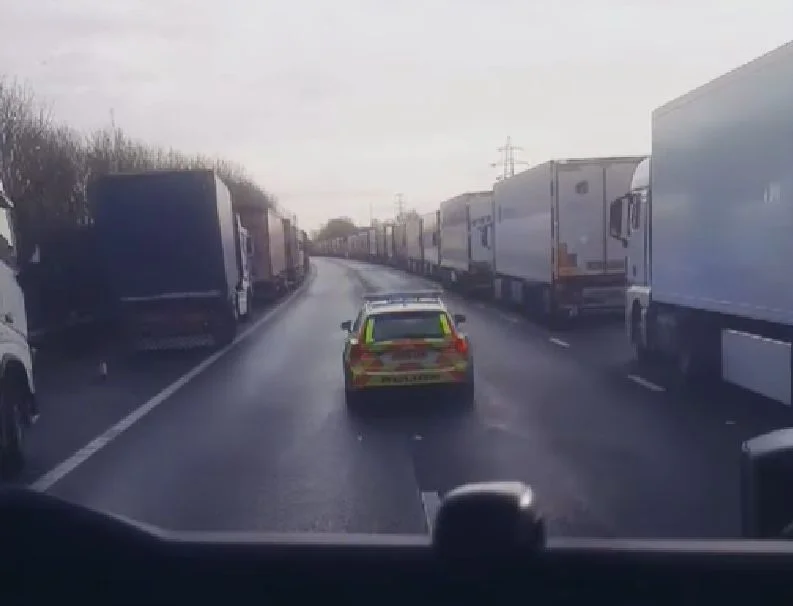 Wyjazd z autostrady M20.