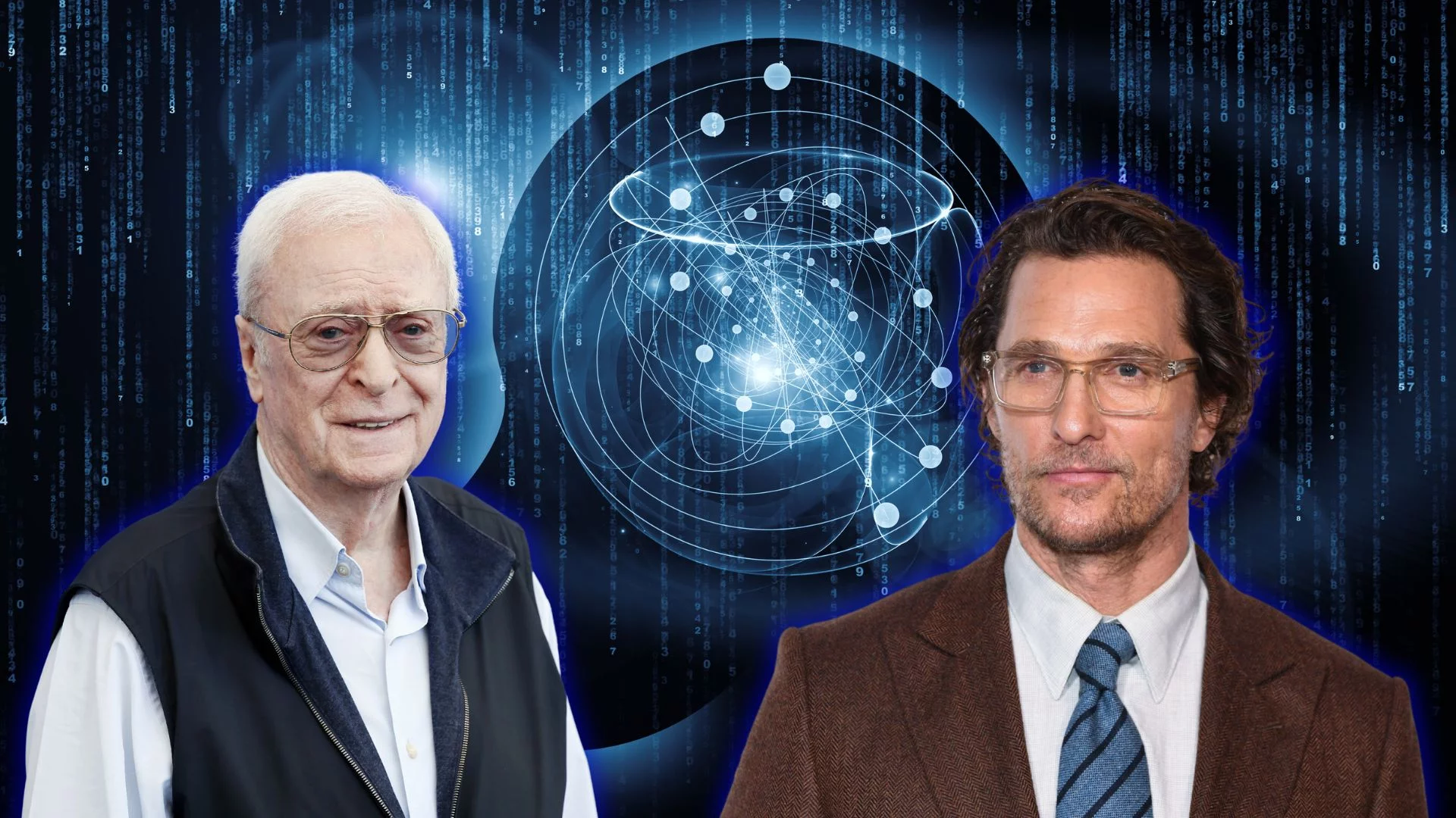 Problem etyczny czy cyfrowa nieśmiertelność? Gwiazdy sprzedały głosy polskiej firmie Michael Caine (z lewej) i Matthew McConaughy (z prawej). Aktorzy podpisali umowę z polską firmą ElevenLabs na klonowanie ich głosu z AI.