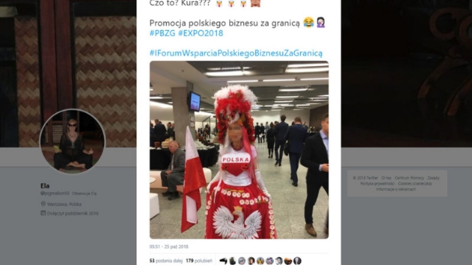 Polska "kura" dumnie reprezentowała polski biznes za granicą podczas konferencji organizowanej przez rządową agencję PAIH.