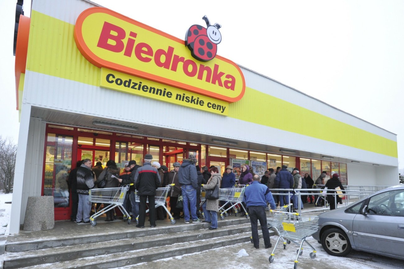 Biedronka, klienci.