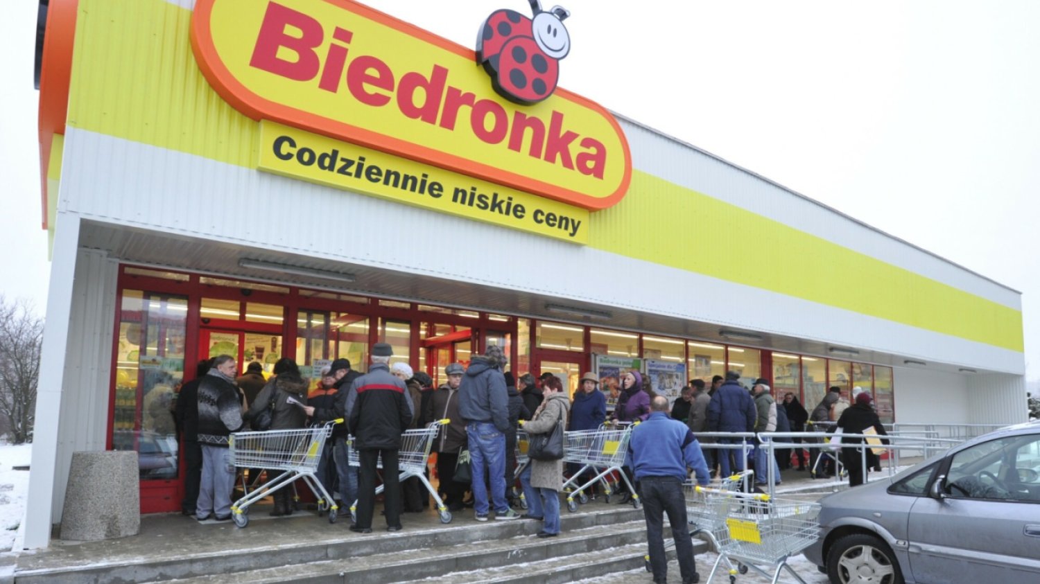Biedronka, klienci.