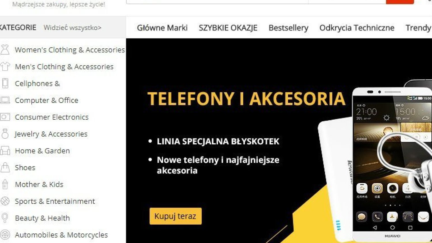 Za zakupy na AliExpress trzeba odprowadzić podatek
