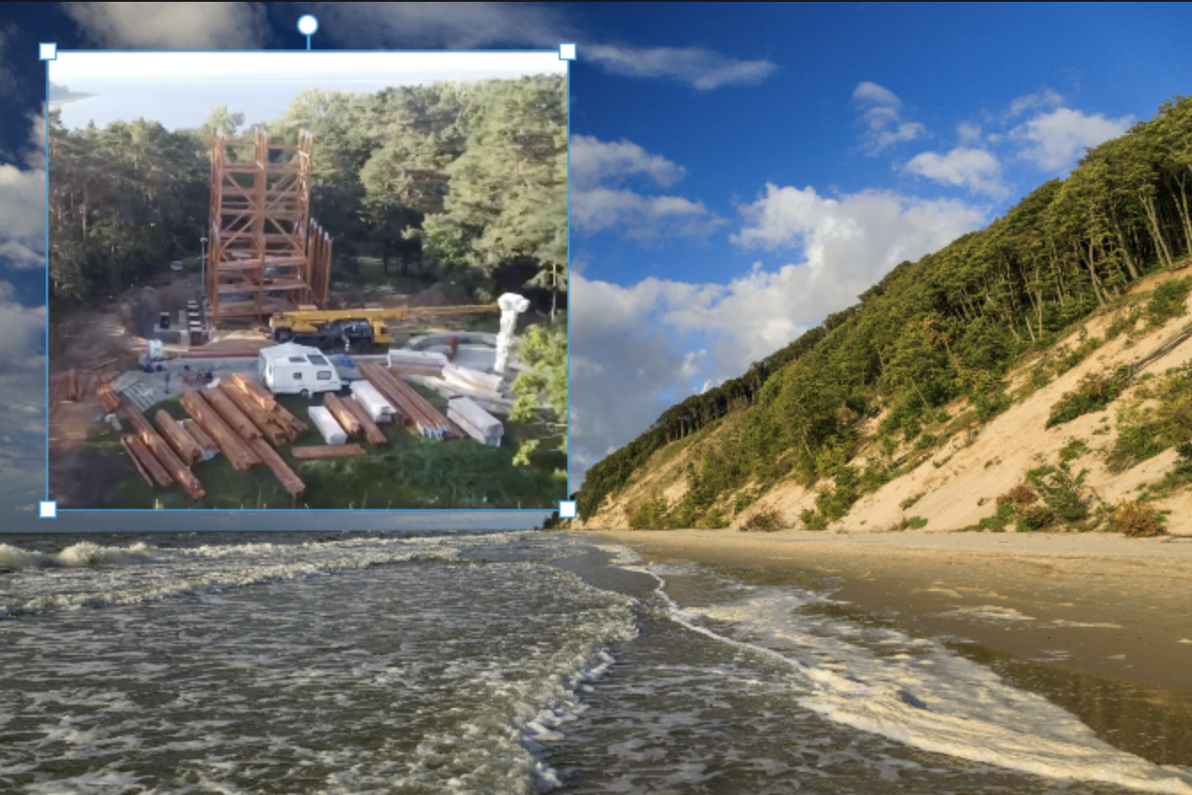 Wieża widokowa i trasa spacerowa w Wolinie