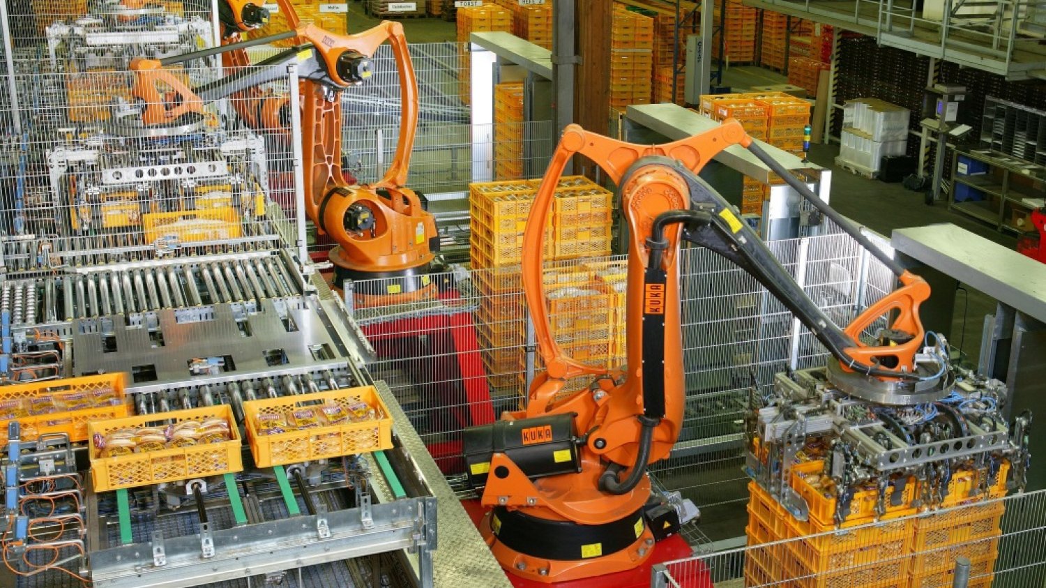 Roboty biorą udział w pakowaniu żywności