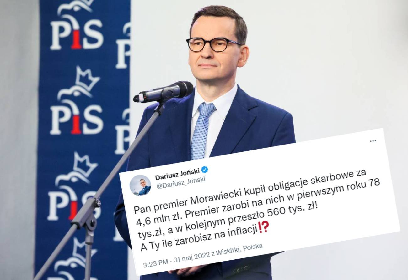 Premier Morawiecki zarobił na obligacjach ok. 100 tys. zł