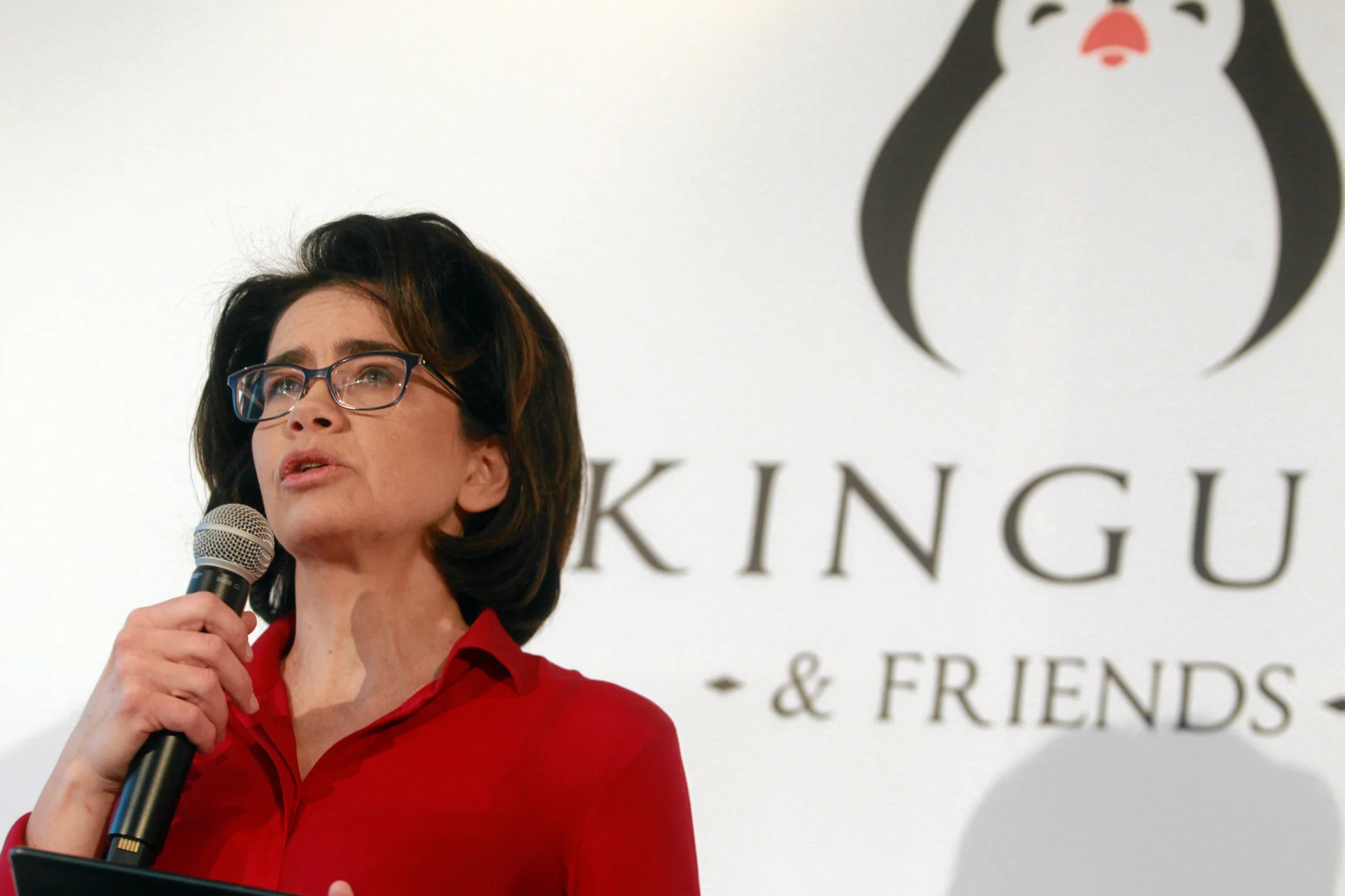 Anna Streżyńska podczas otwarcia swojej nowej firmy - MC Square Solutions