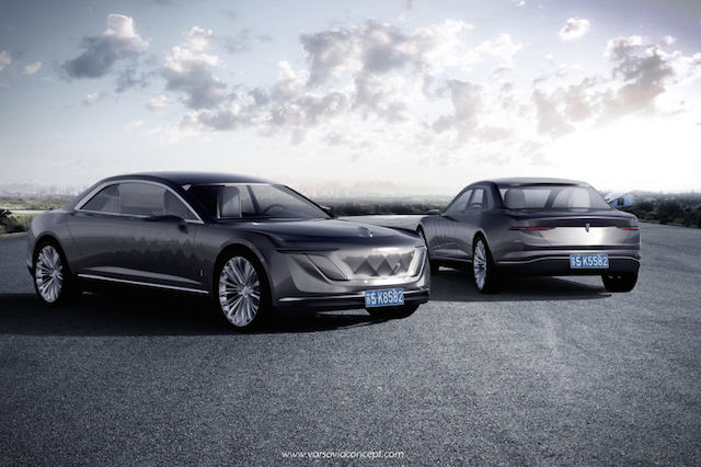 Wizualizacja nowego modelu polskiego samochodu.