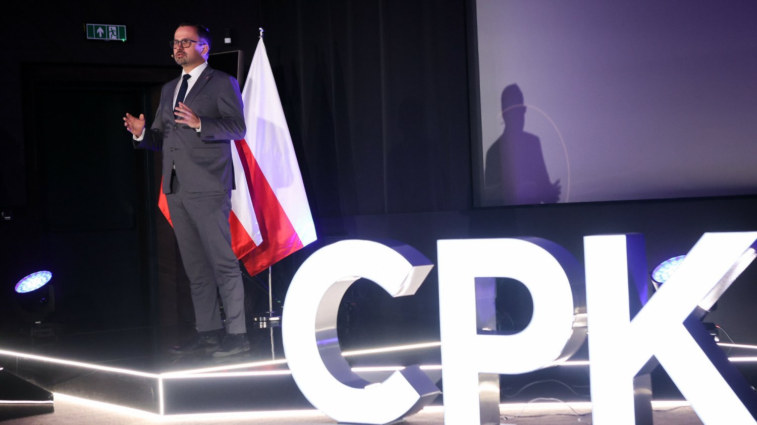Minister Marcin Horała - prezentacja projektu budowy CPK