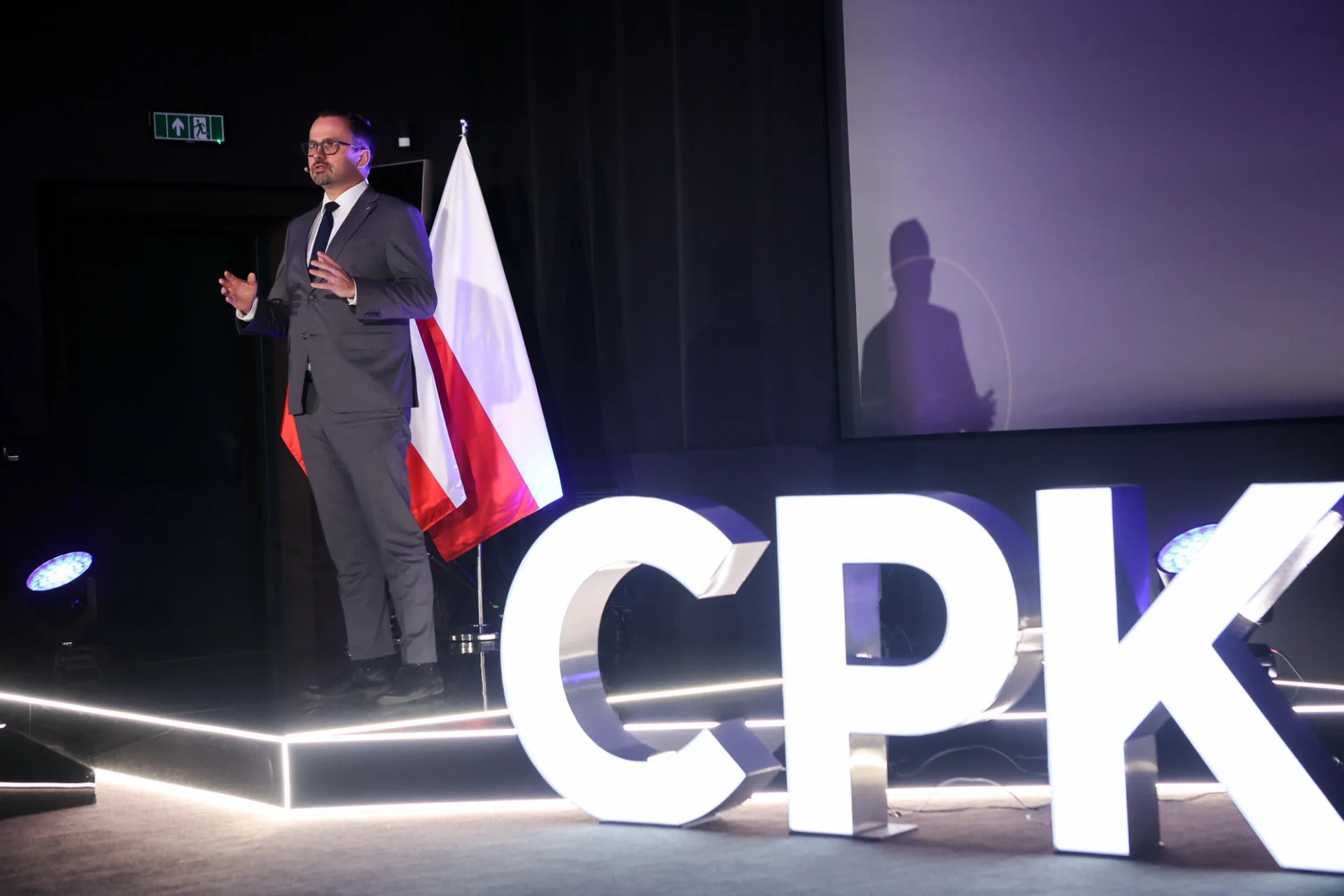 Minister Marcin Horała - prezentacja projektu budowy CPK