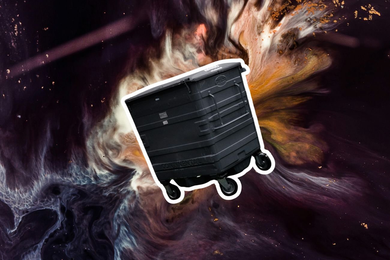 Choć nie dostrzeżesz go gołym okiem, patrząc w niebo, obserwujesz gigantyczne wysypisko śmieci. 