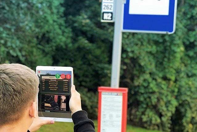 Rozszerzona rzeczywistość na przystankach w Gdańsku