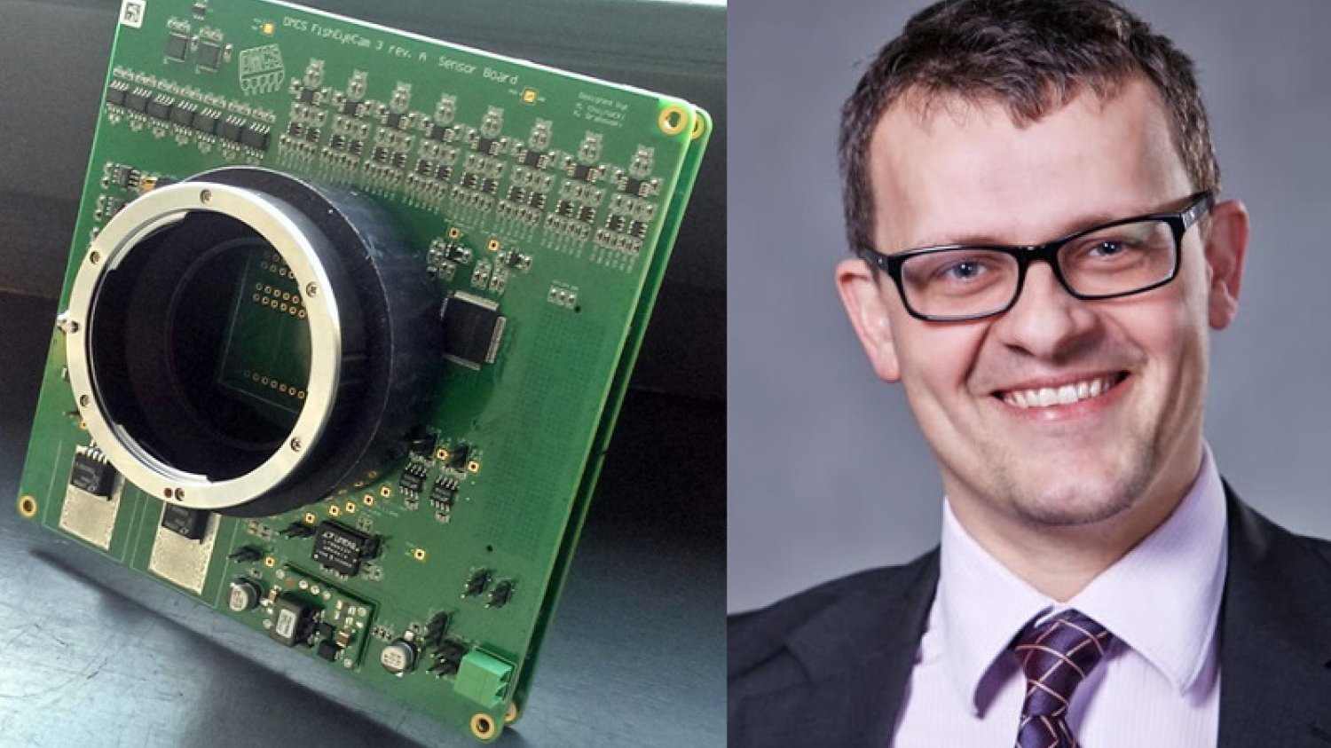 Prototyp kamery opracowany przez dr inż. Przemysława Sękalskiego.
