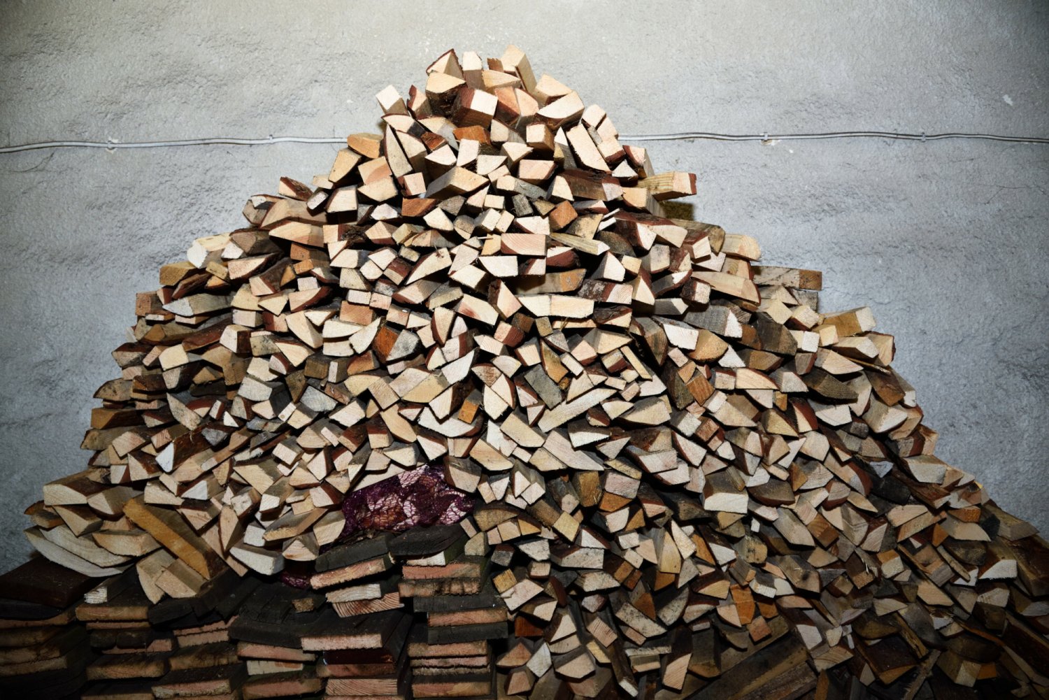 stos drewna na opał