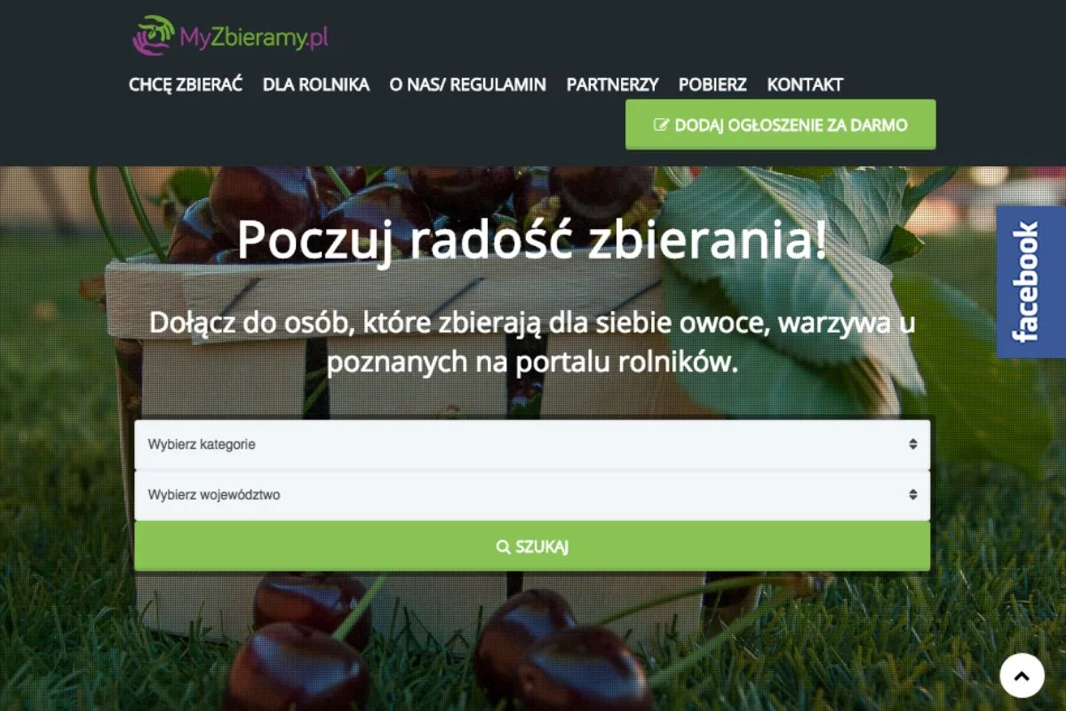 Portal łączy rolników i sadowników z chętnymi na owoce i warzywa.
