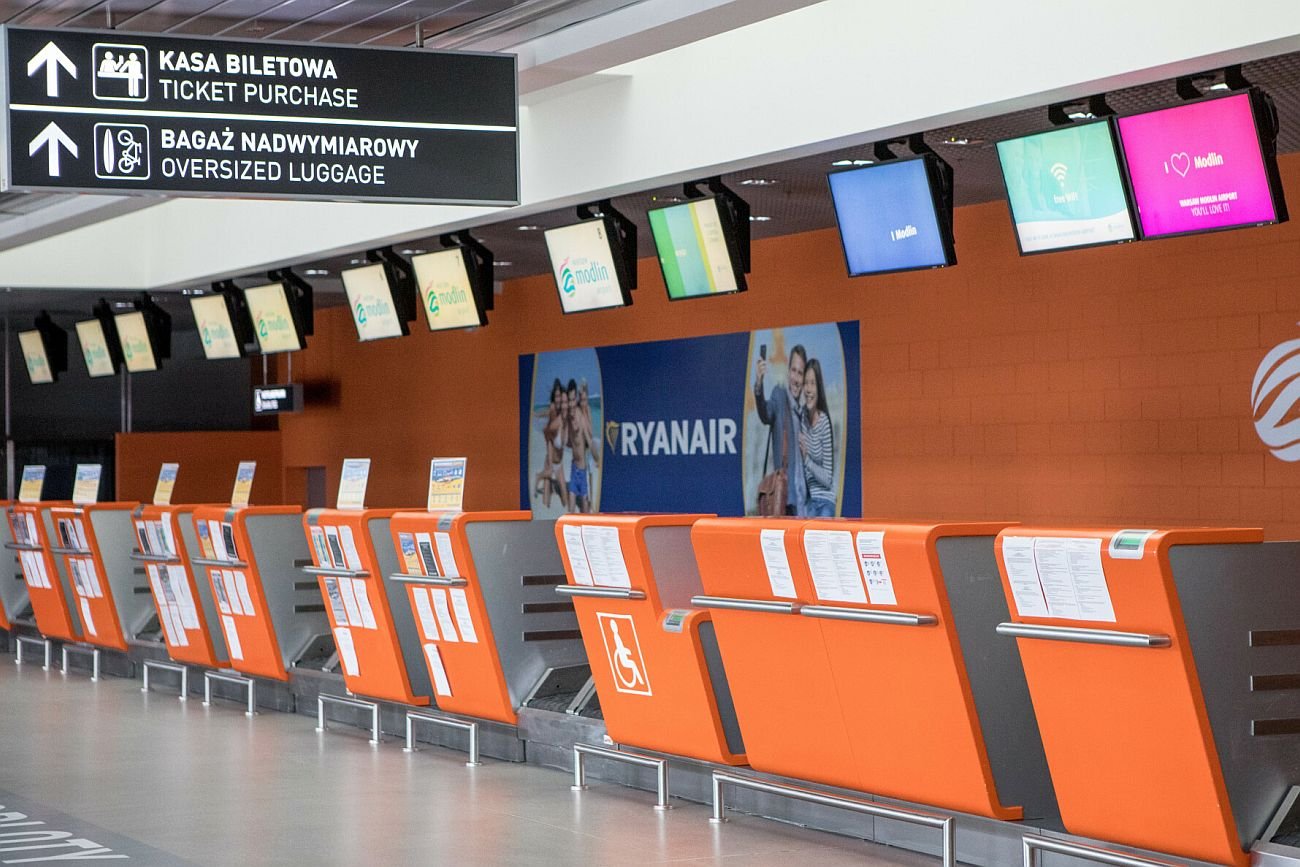 Tak wyglądało lotnisko w Modlinie podczas pandemii, tak może wyglądać też za kilka dni