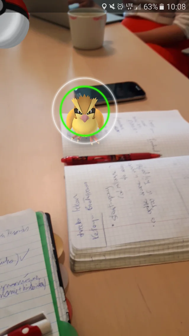Nigdy nie wiesz, gdzie pojawi się Pokemon.