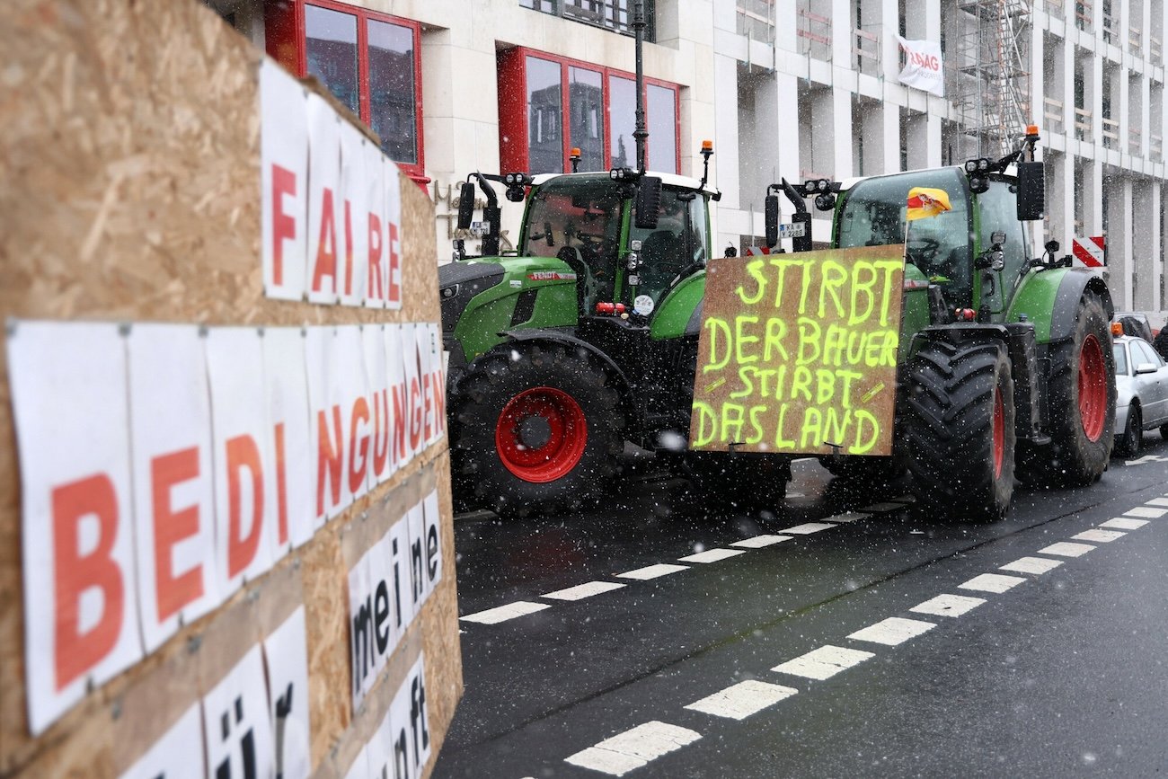 Protesty rolników w Europie