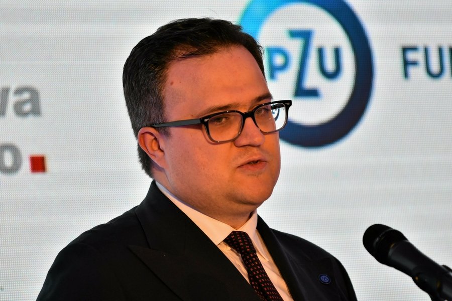 Prezes PZU, Michał Krupiński.