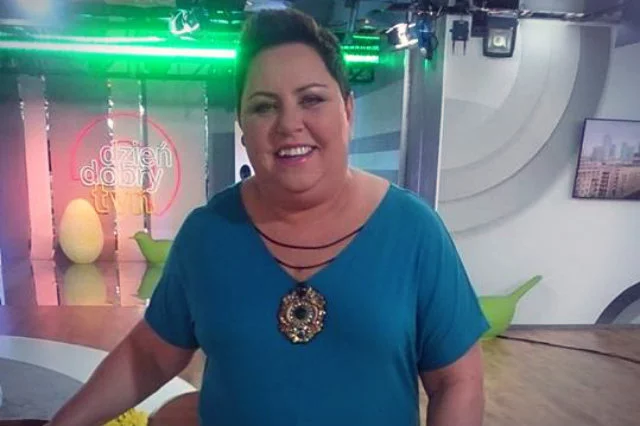 Dorota Wellman w sukience polskiej firmy