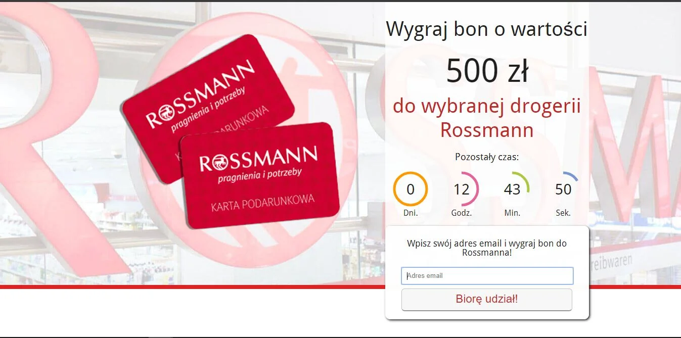 Formularz nakazuje mi się spieszyć