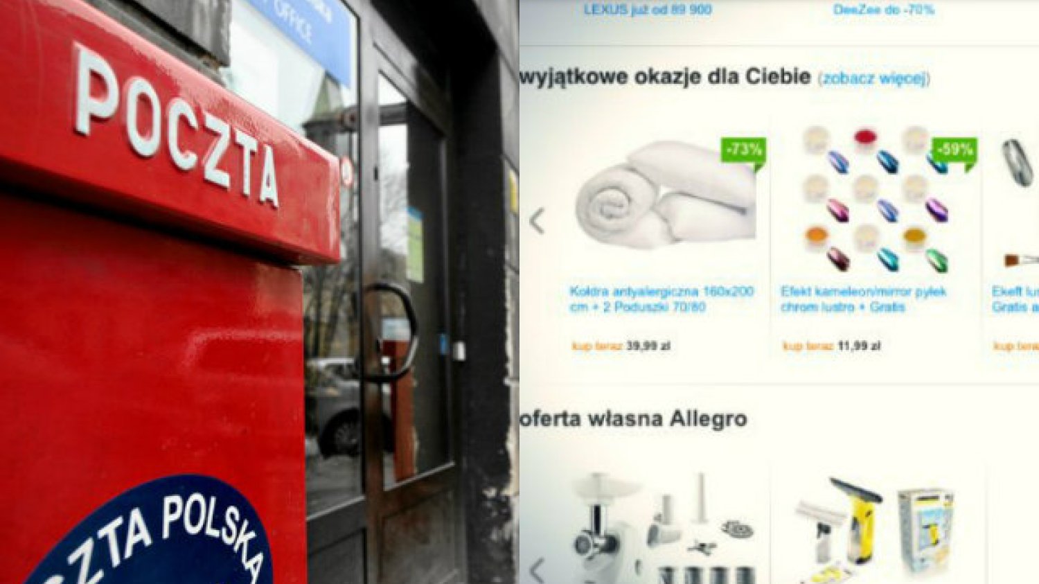 Allegro i Poczta Polska przymierzają się do stworzenia własnej, ogólnopolskiej sieci paczkomatów