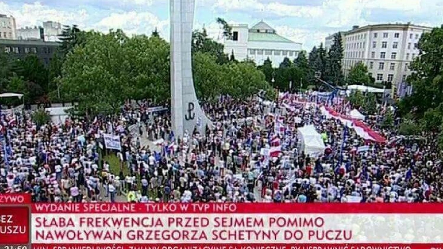 Fake news w pasku TVP, czy też zdjęcie to fake news? Algorytm tego nie oceni, ale wskaże, że ten materiał jest wysoce wątpliwej jakości.