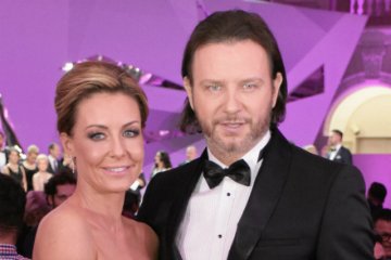 Radosław Majdan z żoną Małgorzatą Rozenek.
