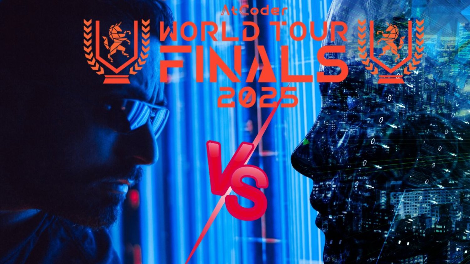 Człowiek konta AI na AtCoder World Tour FInals 2025.