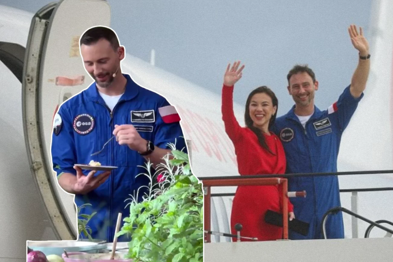 Pierogi, selfie i telewizja śniadaniowa. Powrót astronauty wywołuje burzę Powrót Sławosza wywołuje burzę. "To coś więcej, niż selfie"