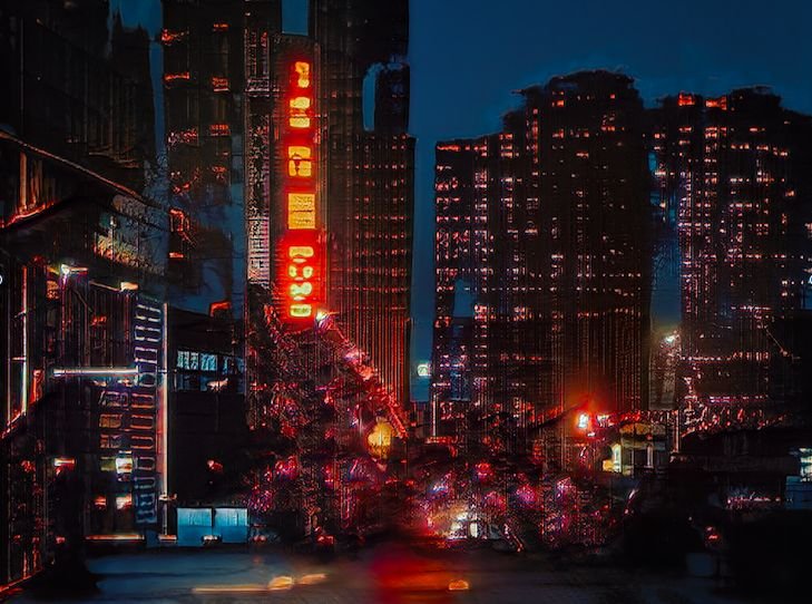 Kadr z projektu "La Citta Post-Futurista" autorstwa Ivony Tau