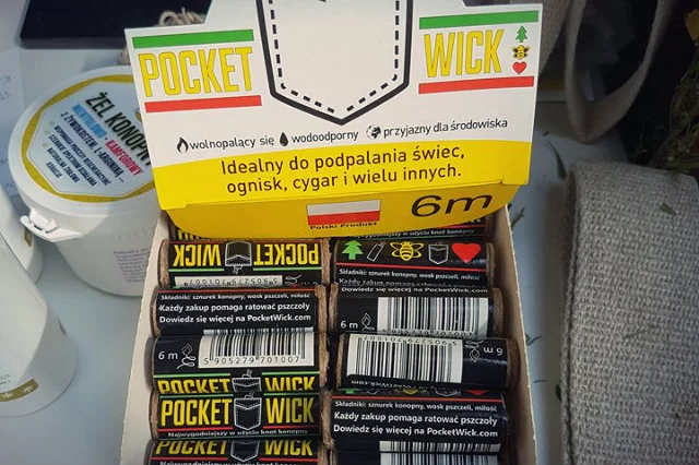 Knot konopny służący do podpalania papierosów