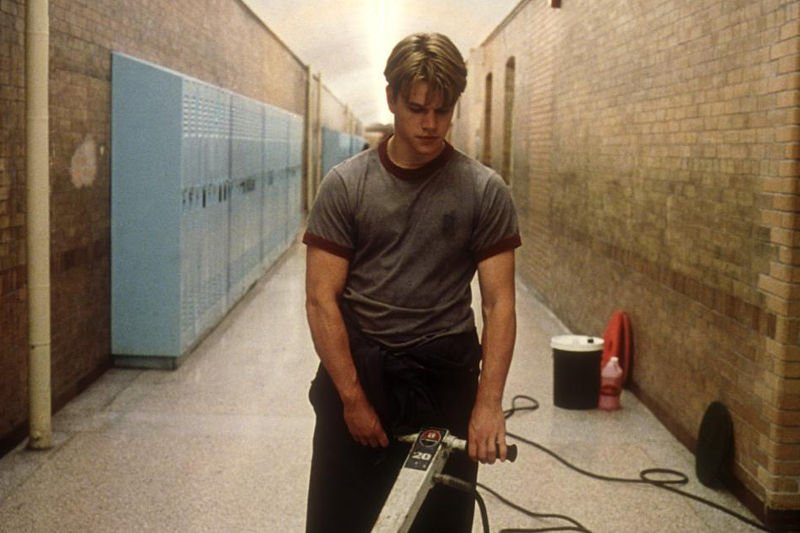 W filmie "Buntownik z wyboru" Matt Damon grał genialnego woźnego.