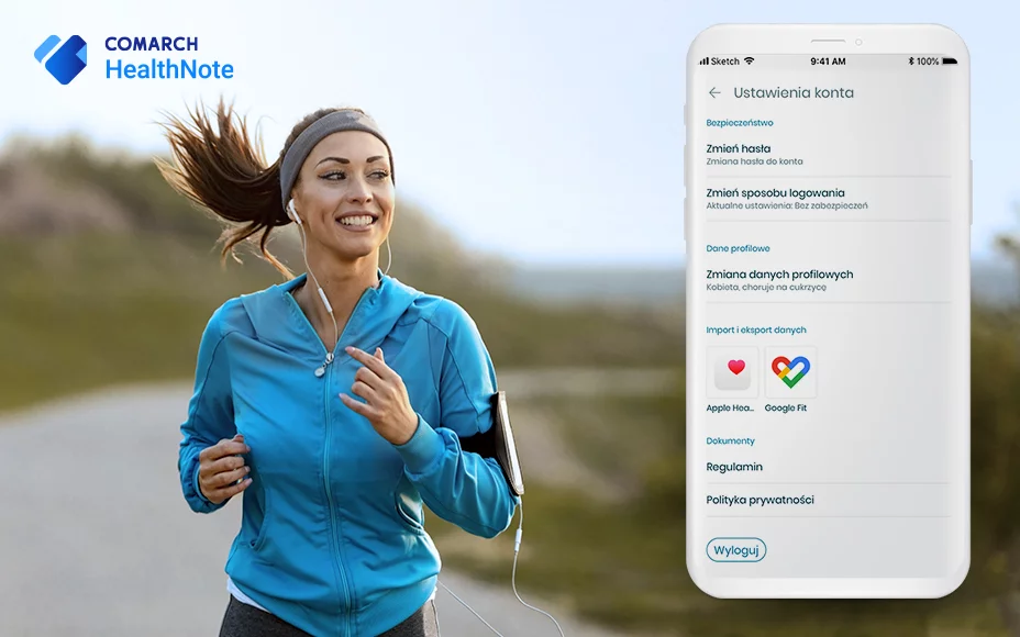 Comarch HealthNote współpracuje z innymi aplikacjami wspierającymi aktywny styl życia