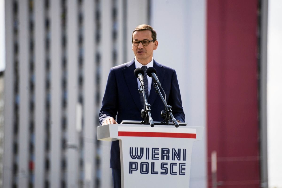 Mateusz Morawiecki przemawiał z okazji Święta Wojska Polskiego.