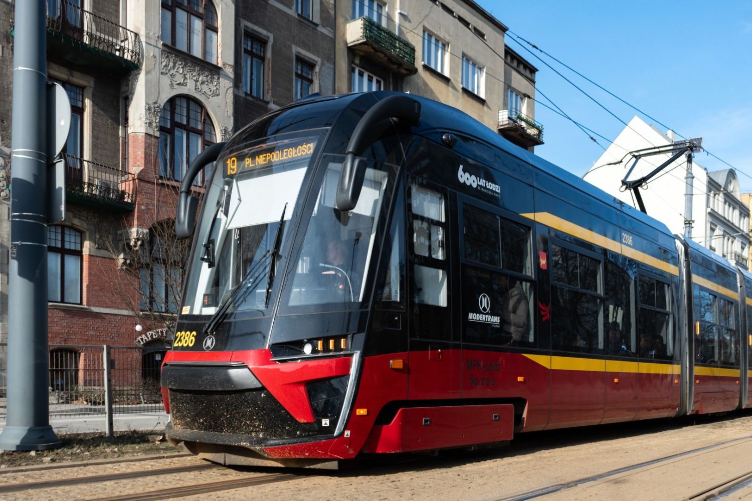 Tramwaj w Łodzi.