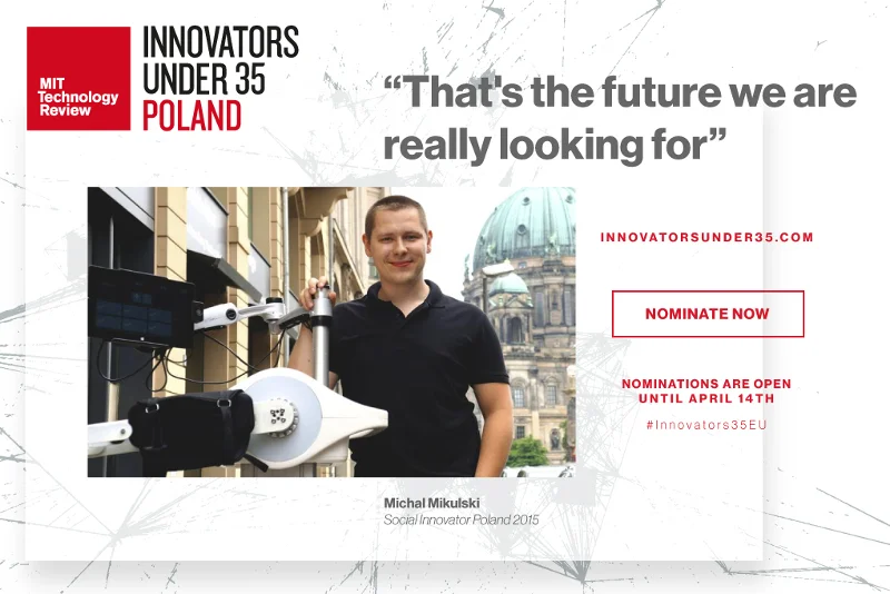 Michał Mikulski, zdobywca nagrody „Social Innovator 2015”.
