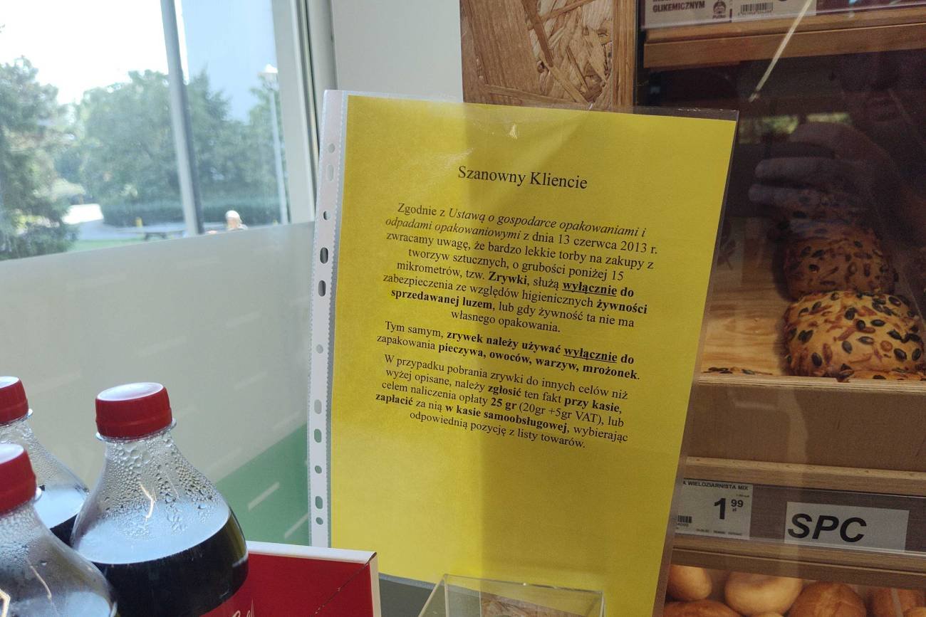 Opłata za niewłaściwe używanie zrywek.