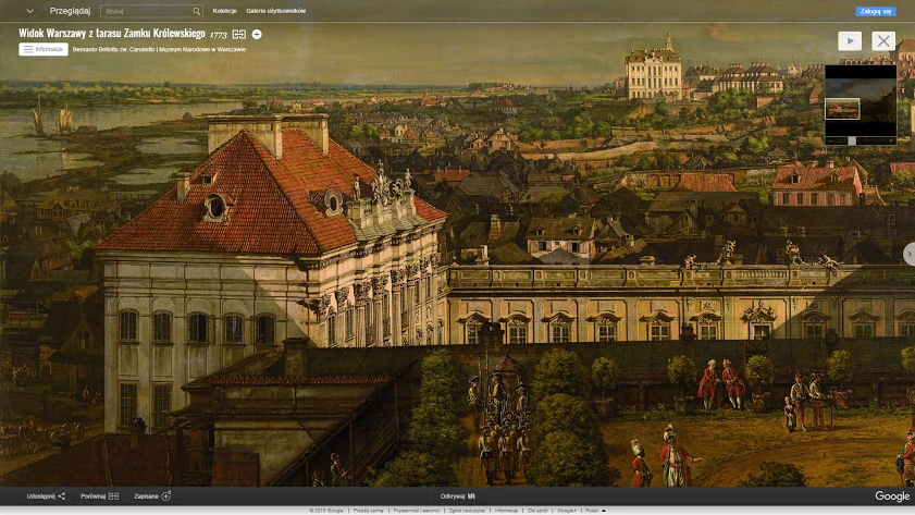 Canaletto w dużej rozdzielczości. Dojrzeć można najdrobniejsze szczegóły.