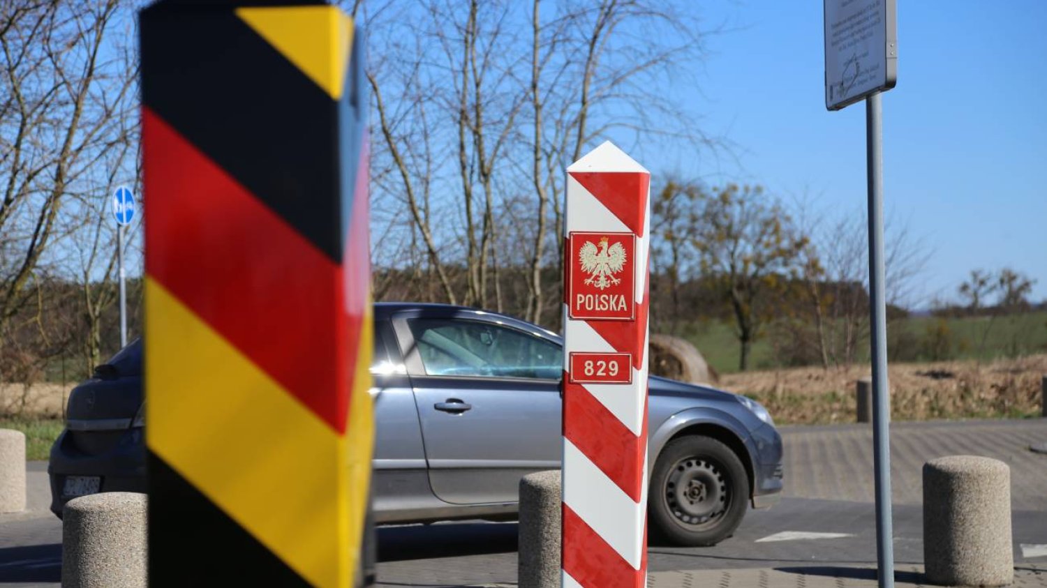 Niemiecko-polskie przejście graniczne.