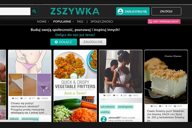 Zszywka.pl, na którym ma bazować Finspi.