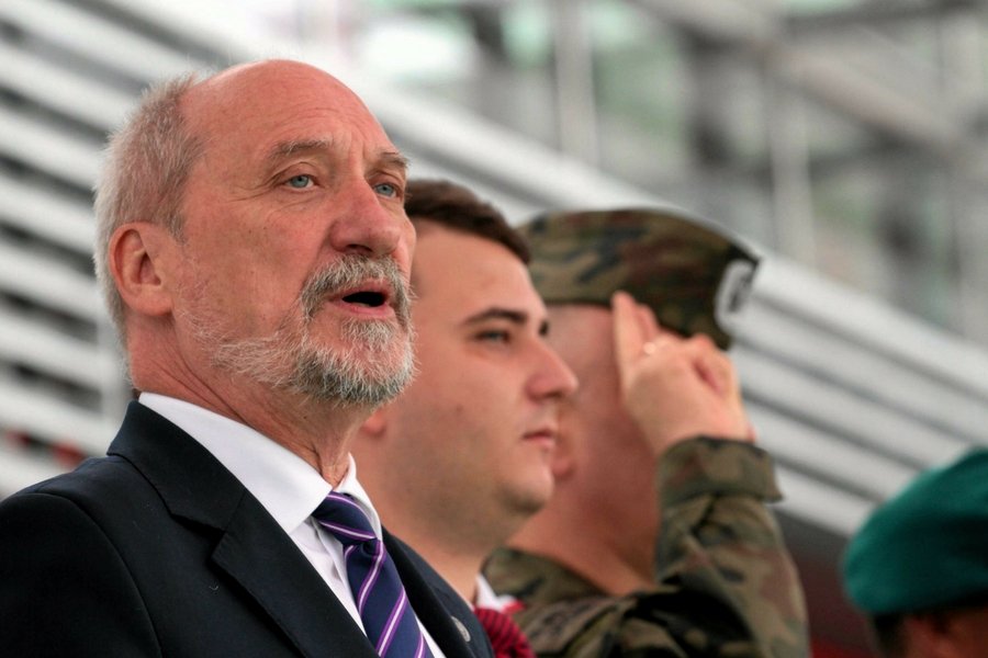 Minister obrony narodowej Antoni Macierewicz.