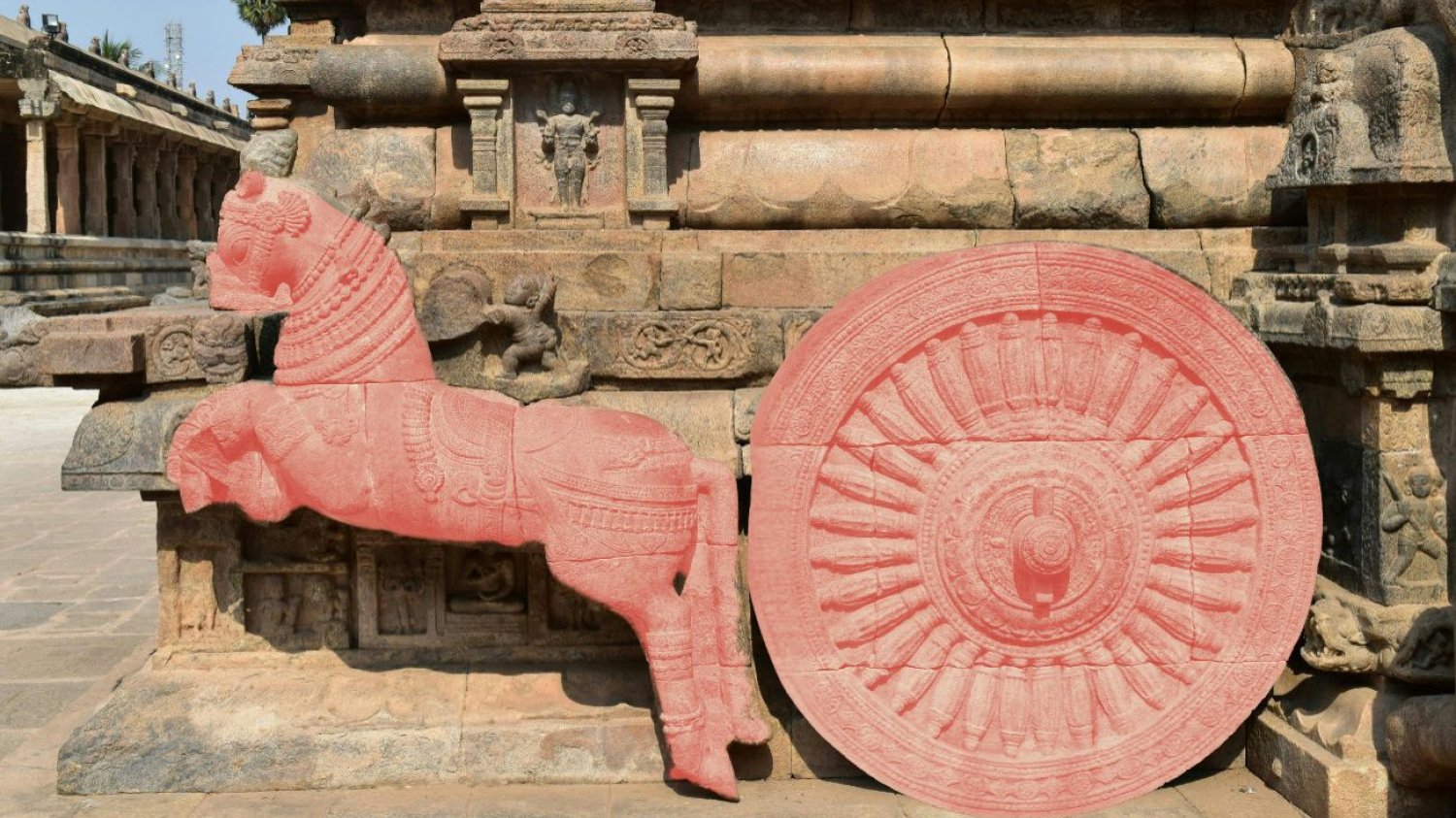 Rzeźba rydwanu w świątyni Kumbakonam.