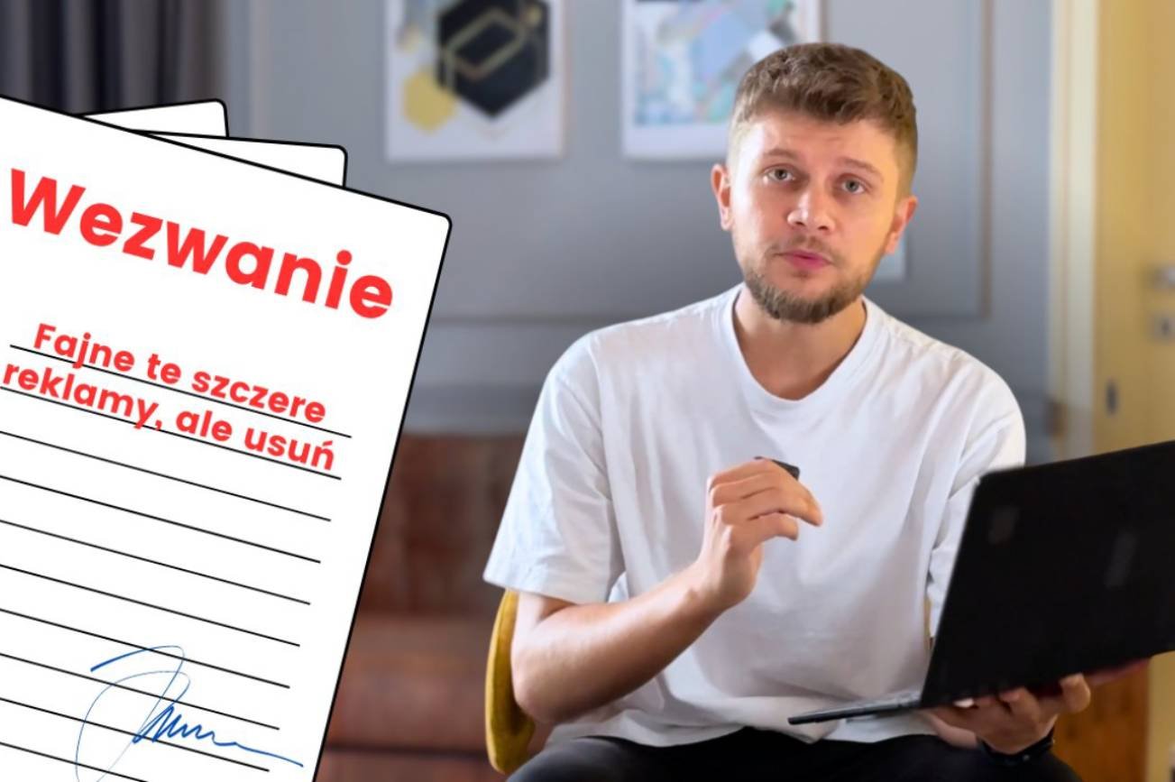 Autor "szczerych reklam" naraził się jednej marce.