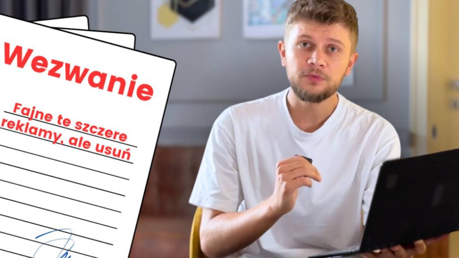 Autor "szczerych reklam" naraził się jednej marce.