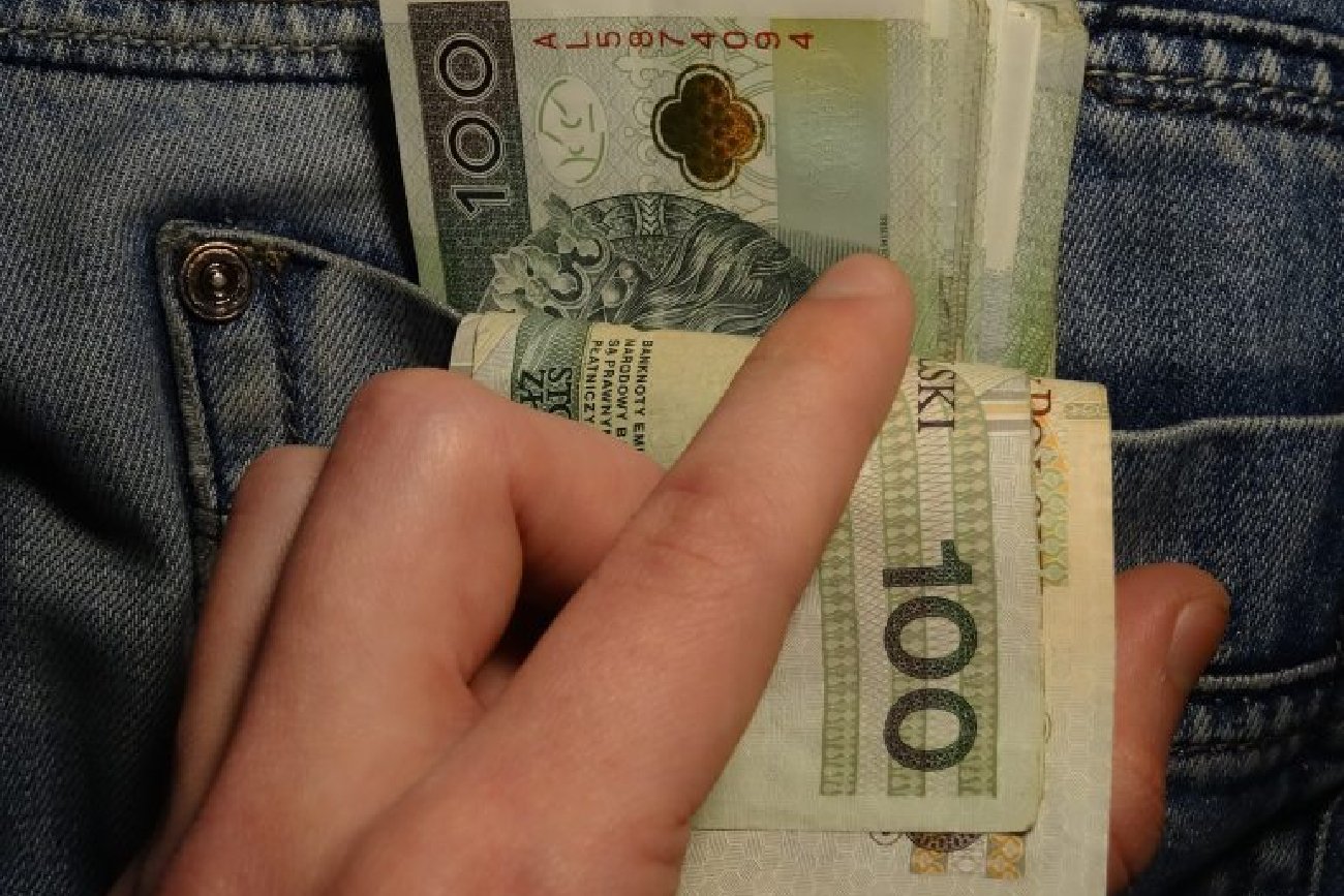 Pieniądze w kieszeni